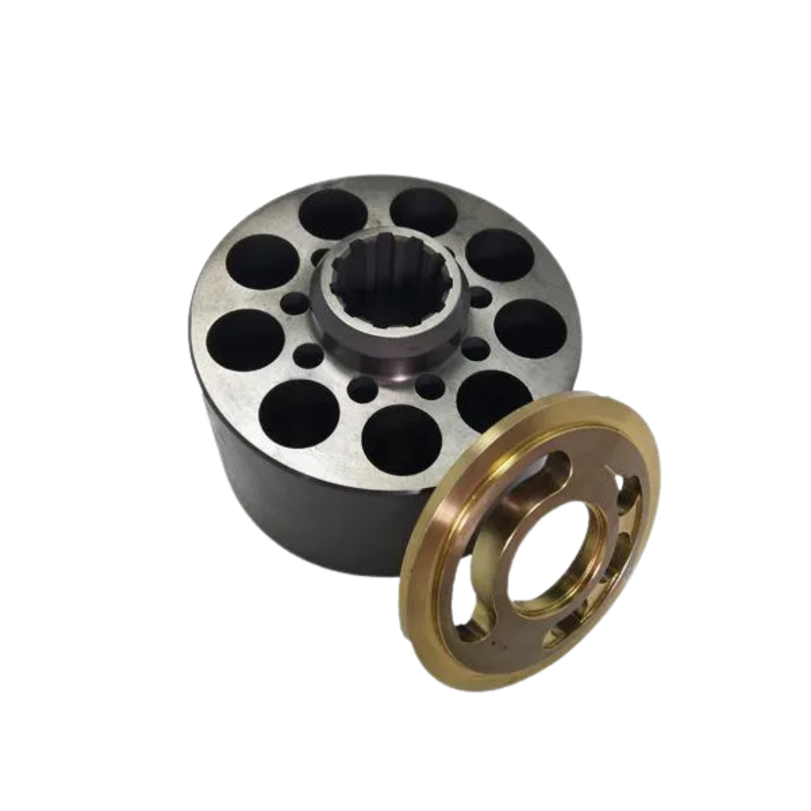 BLOCO E PLACA DIREITA K3V63 / K5V80 SEM BUCHA Kawasaki 2921190-0322