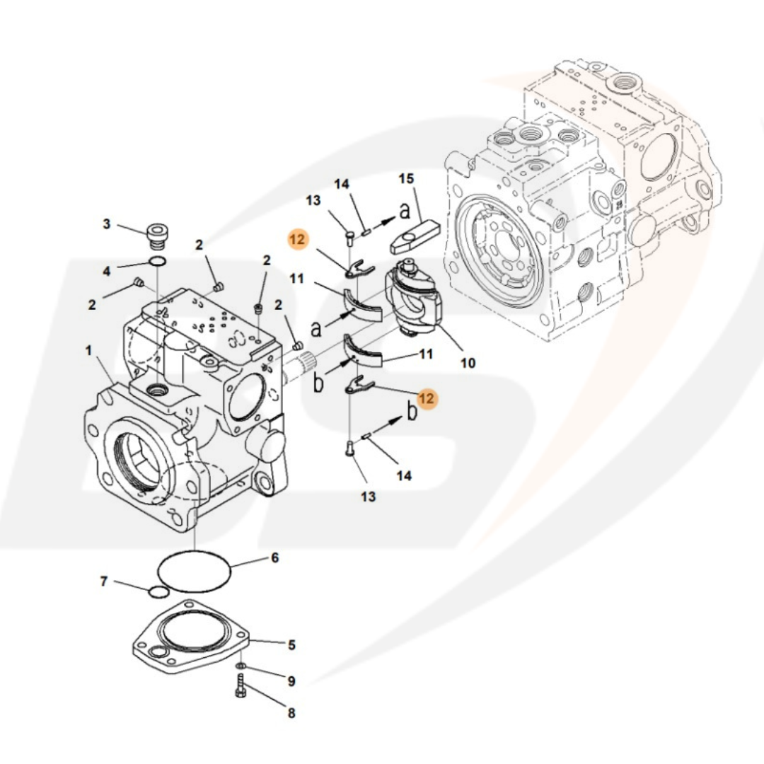 Par Placa Komatsu D61EX-23 720-1G-13630
